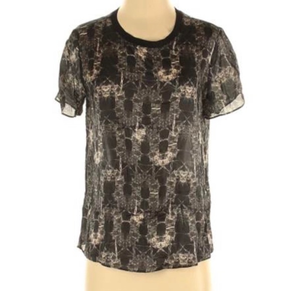 Theyskens theory 100% metallic silk top - Picture 3 of 3